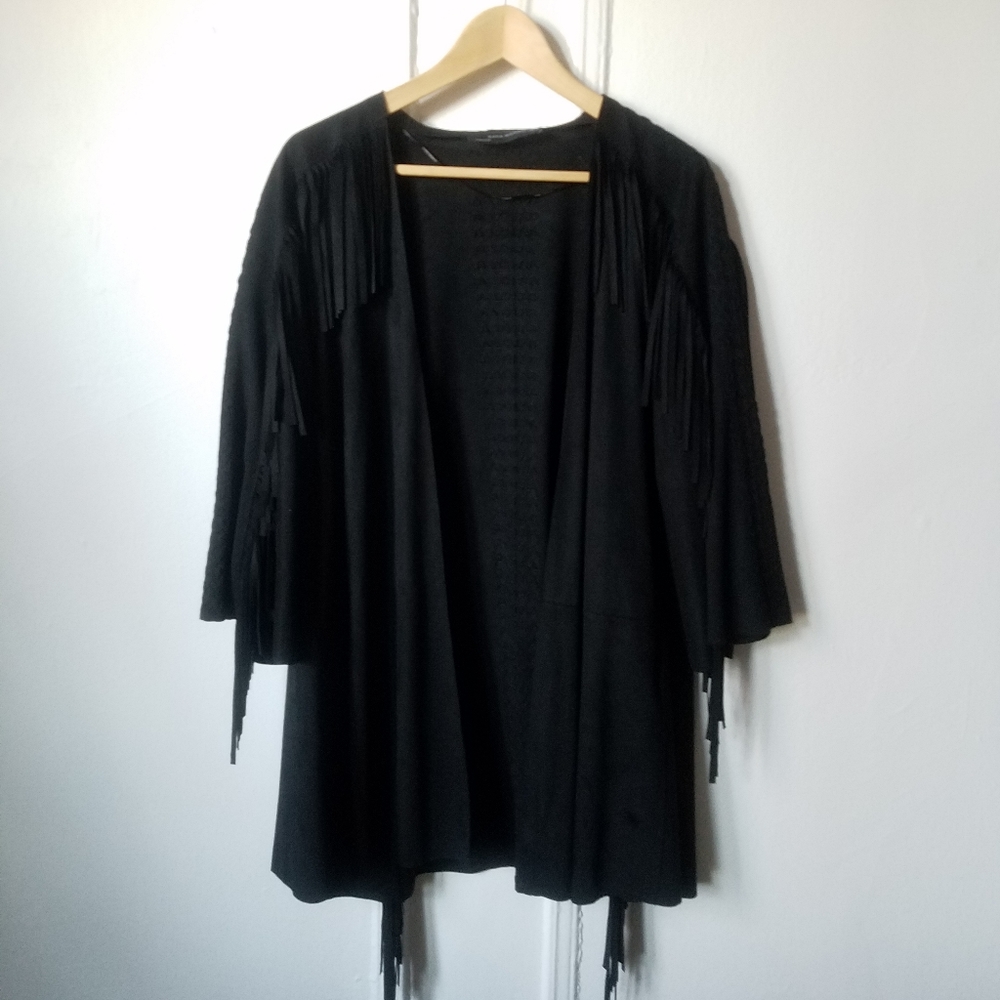 Western Fringe Boho Suede Jacket